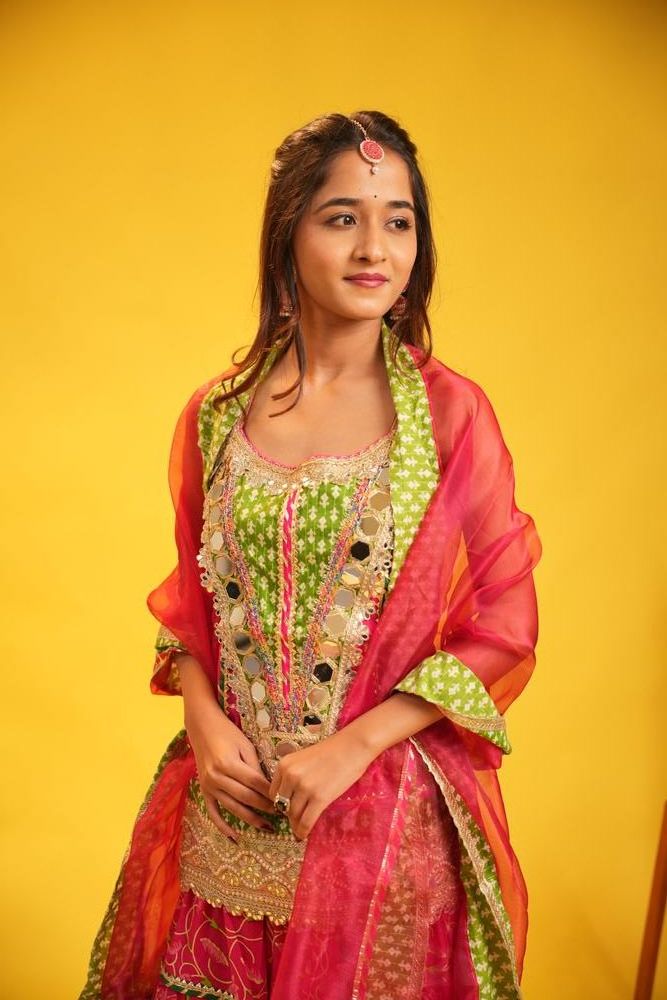 Rajastani Pink Material view 2